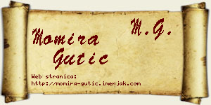 Momira Gutić vizit kartica